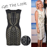 Black Studded Shift Dress